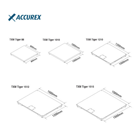 Obchodná plošinová váha Accurex TXM Tiger 600-2500kg - Image 4