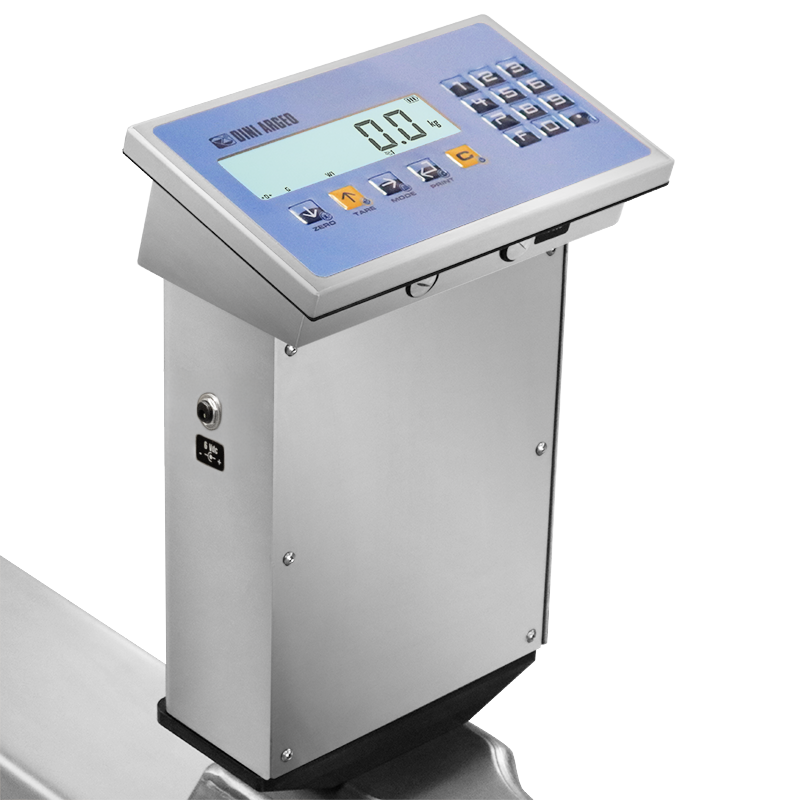 Celonerezový paletový vozík s váhou TPWI-LK_1