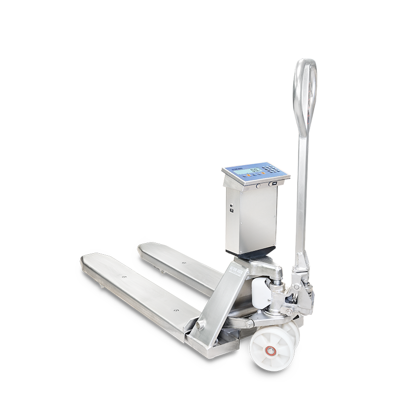 Celonerezový paletový vozík s váhou_TPWI-LK